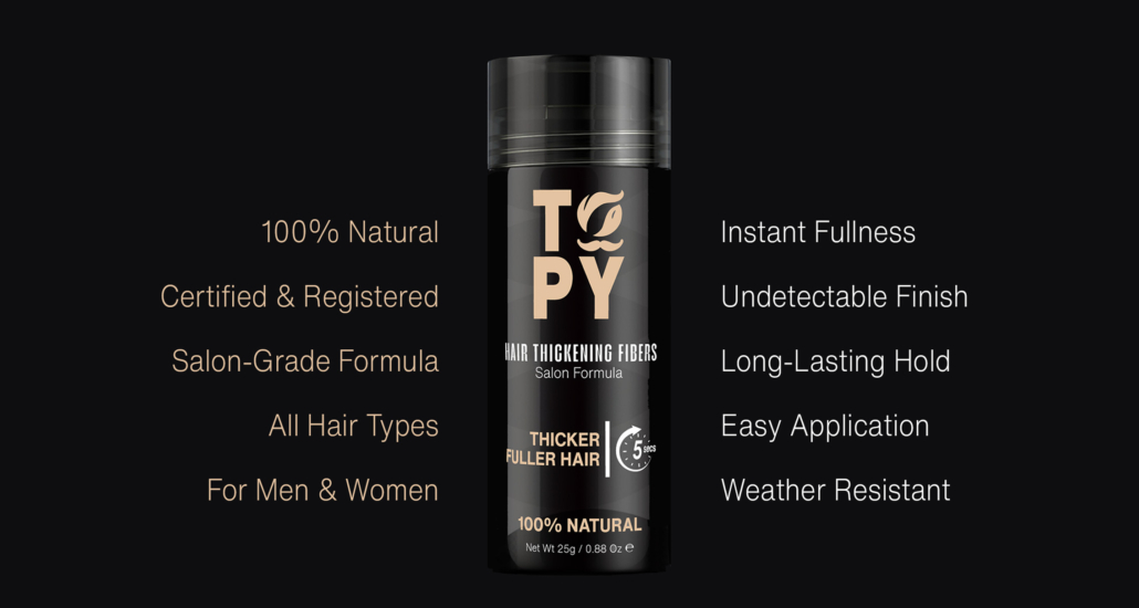 TOPY HAIR THINNING SOLUTION FIBERS POWDER